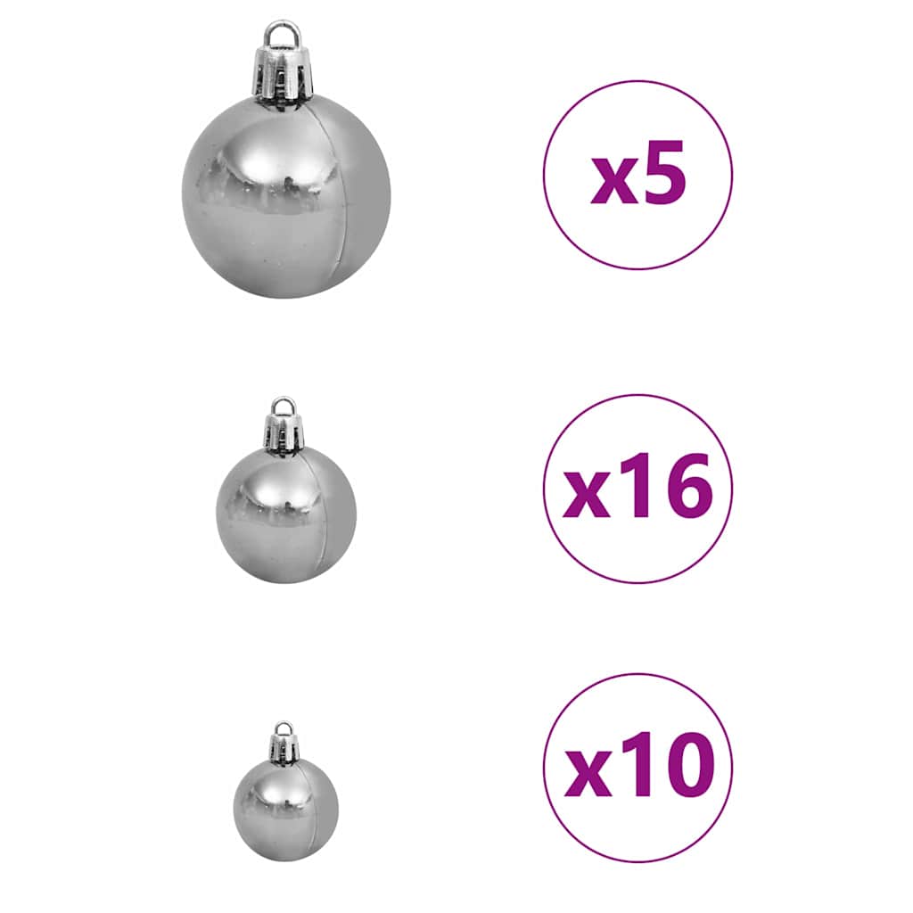 Sapin de Noël artificiel avec 300 LED Vert 180 cm PE et PVC vidaXL - 9