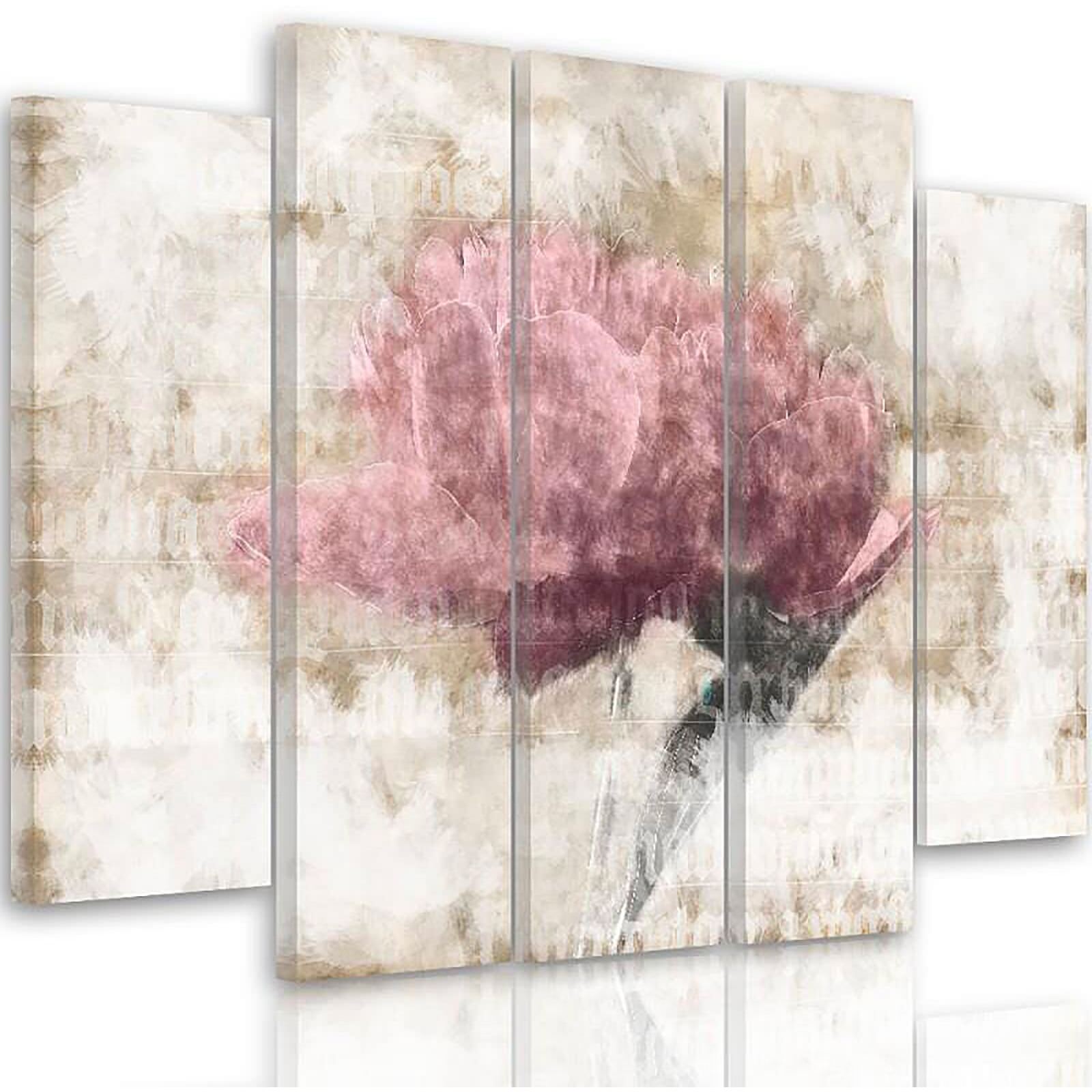 Tableau pastel fleuri - 300 x 140 cm - 2