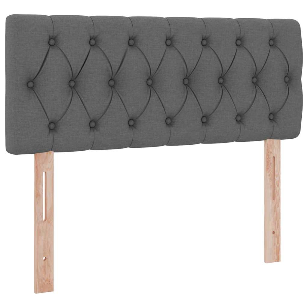Lit avec rangement et matelas, gris foncé, 120 x 200 cm, velours - 9