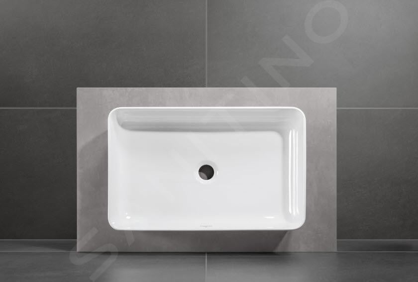 Vasque a poser rectangle VILLEROY ET BOCH Collaro Blanc - 7