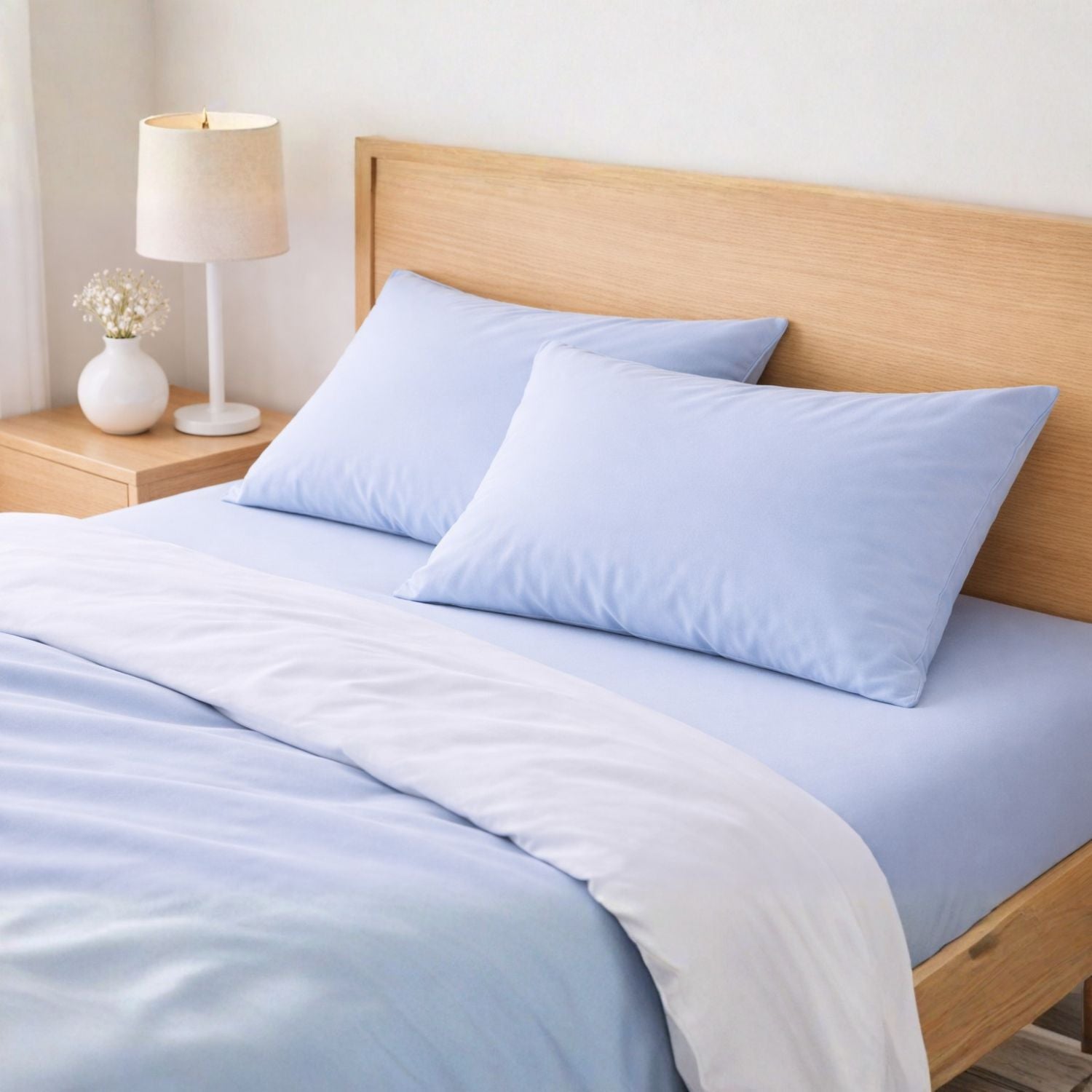 Pack 2 Fundas Almohada Azul 75cm - 100% Algodón - Donegal Collections - 5
