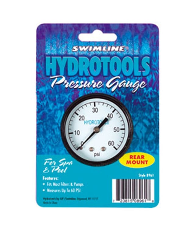 Manomètre pour filtre piscine avec pas de vis à l'arrière