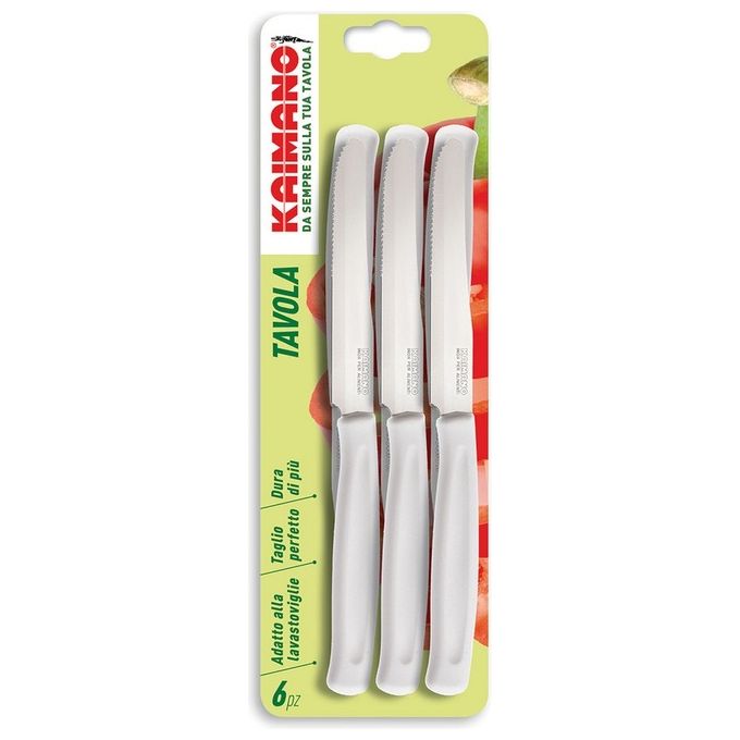 Bufalo Set 6 Coltelli Da Bistecca – Costata Punta Tonda – Lama 11 Cm – Artigianali Maniago