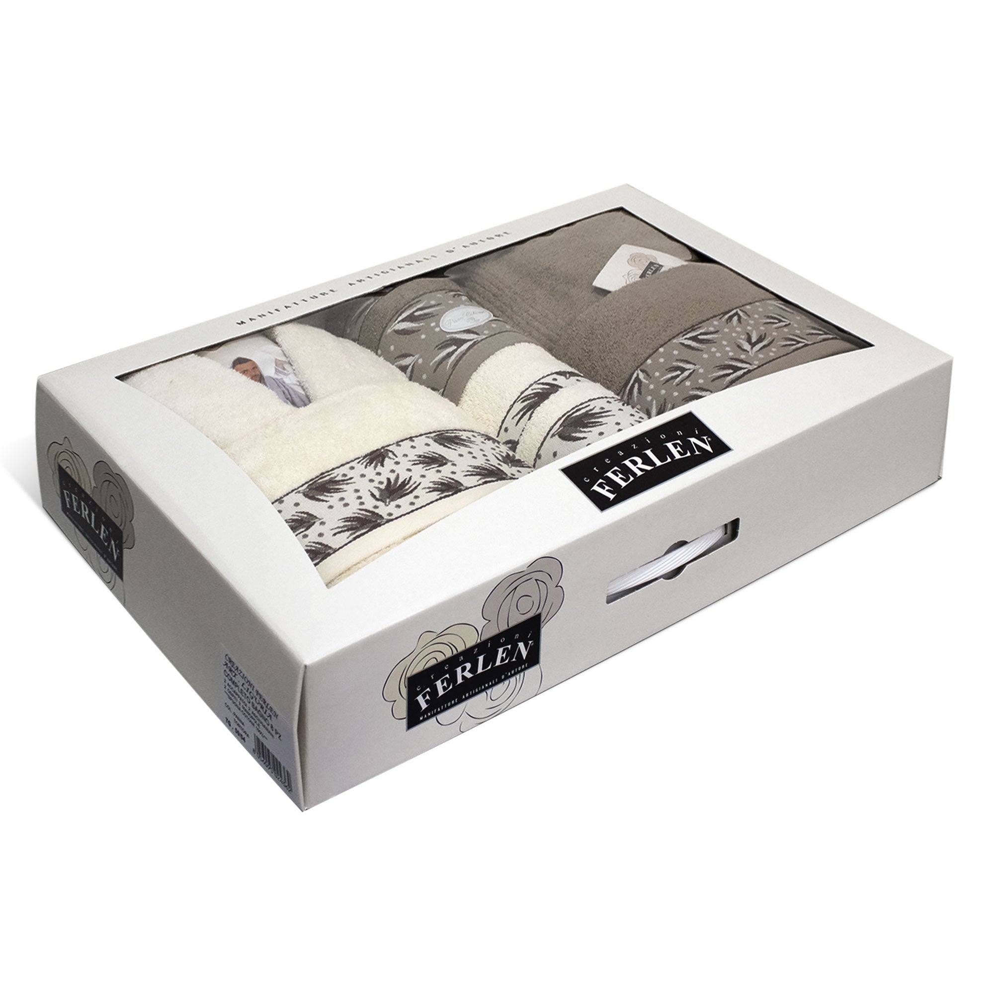 MyOwn Set 6 Asciugamani In Cotone Pettinato 500 G/m², 2 Bagno 68x137, 2 Mani 40x58, 2 Viso 30x30, Morbidi, Qualità Hotel - 2