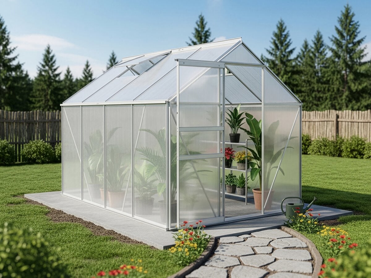 Serre jardin polycarbonate 250 x 190 x 195 cm 