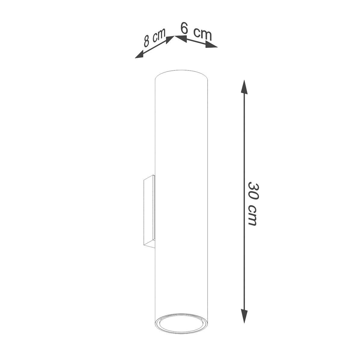 Kinkiet ścienny Lagos złoty 2xGU10x10W góra-dół wym: 30 x 8 x 6 cm metal IP20 Sollux Lighting - 7