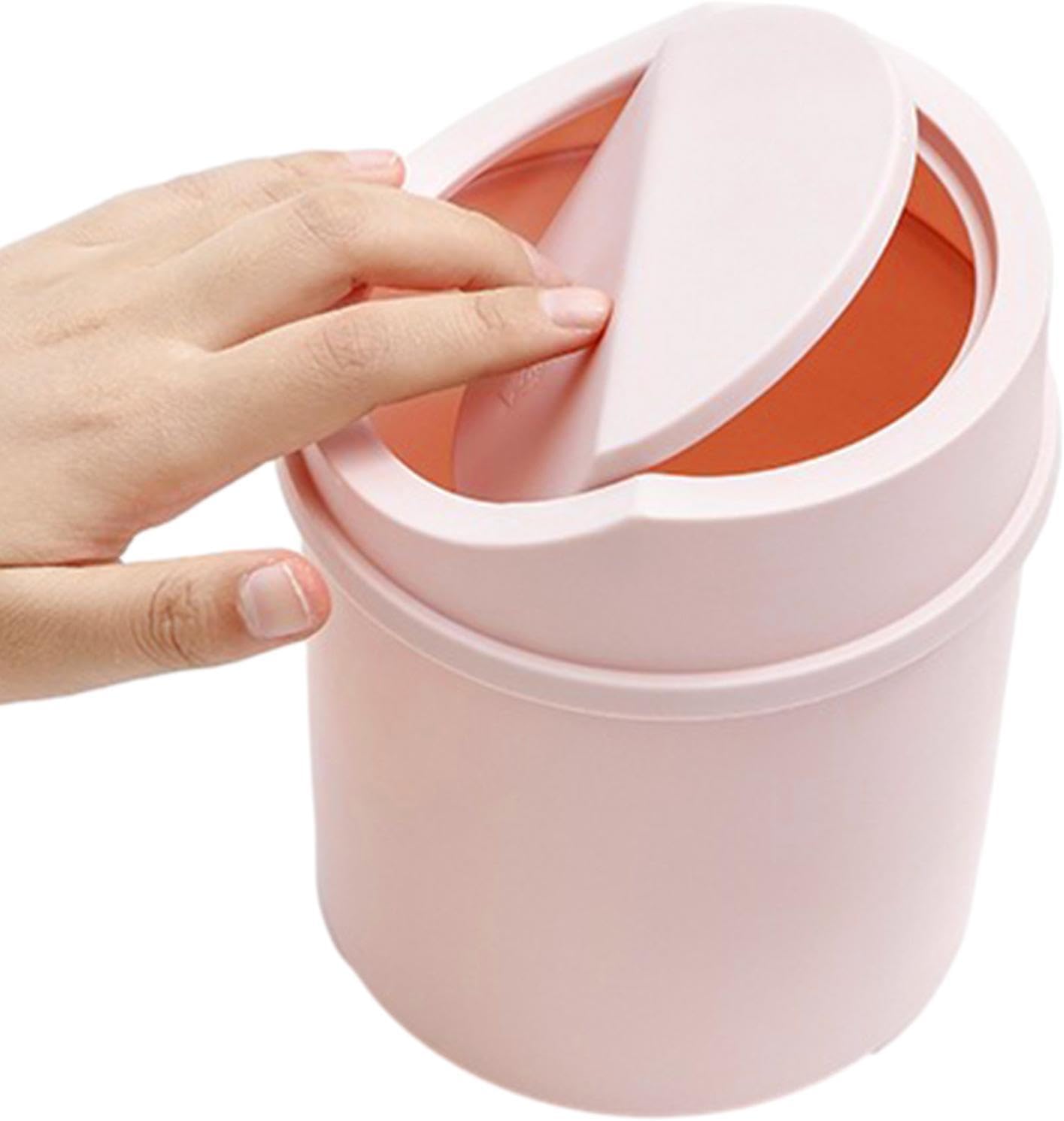 Mały kosz na śmieci – Kreatywne biurko z pokrywką | Mały kosz na śmieci, Mały kosz na śmieci do toaletki, stolika kawowego