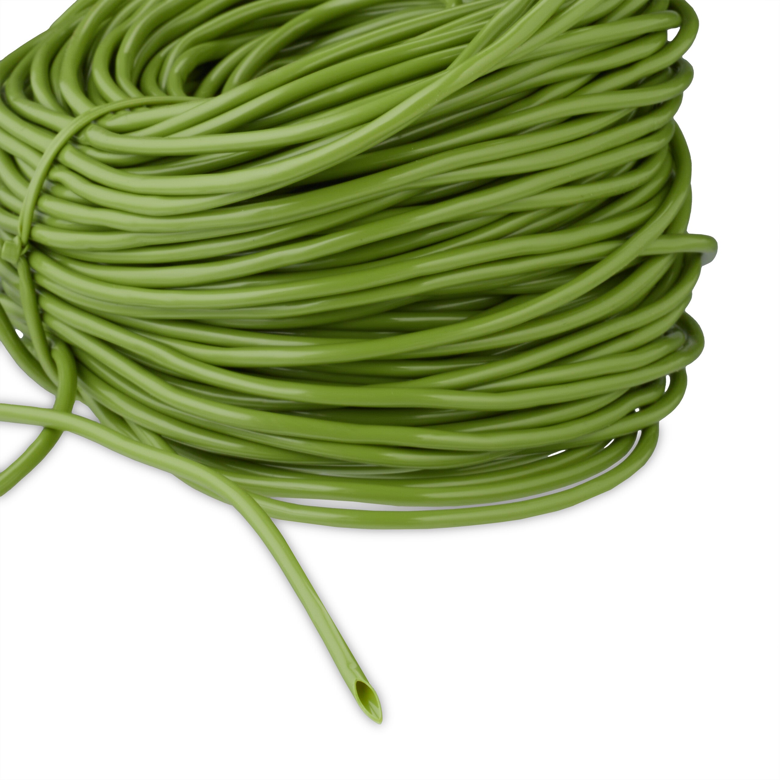 Lien tubulaire pour plantes, tuyau creux en caoutchouc, 50 m x 3 mm, pour fleurs, arbrisseaux, arbres, vert, Relaxdays - 6