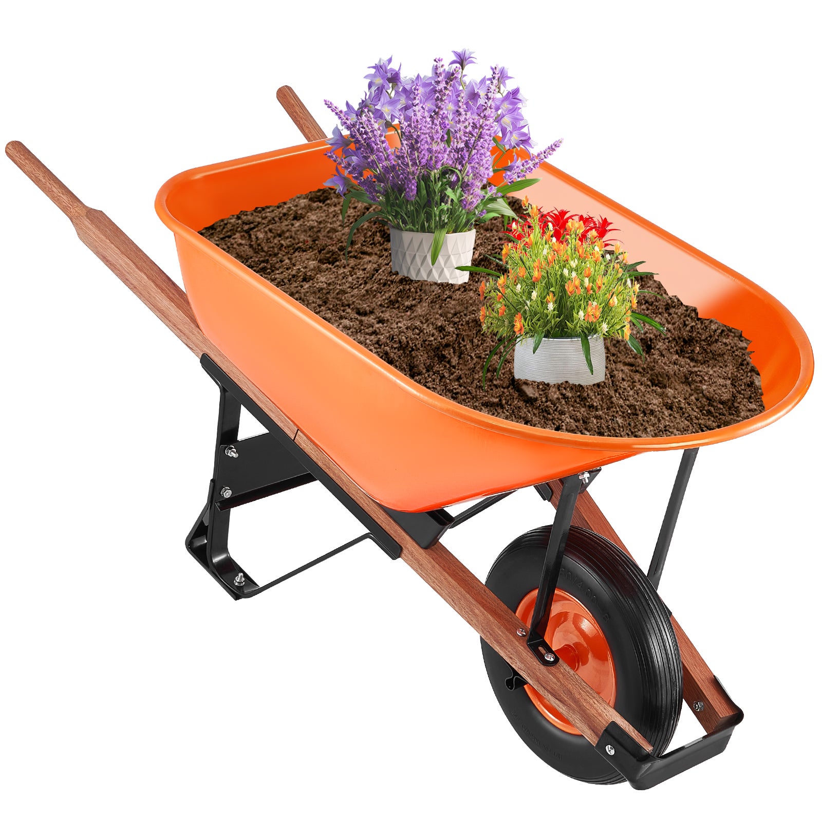 Taczka transportowa budowa taczki taczka pchana 150kg 139x65x70cm VEVOR