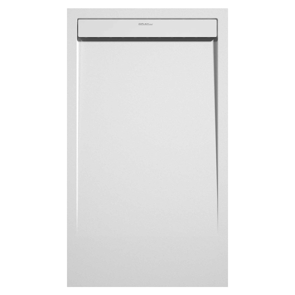 Plato de ducha blanco, acabado smooth stone smart, rejilla de color - 100 x 80 cm