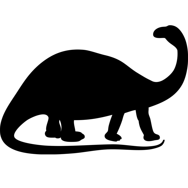 Adesivo ardesia Silhouette dinosauro - Sticker adesivo - adesivi murali - 55x80cm - 2