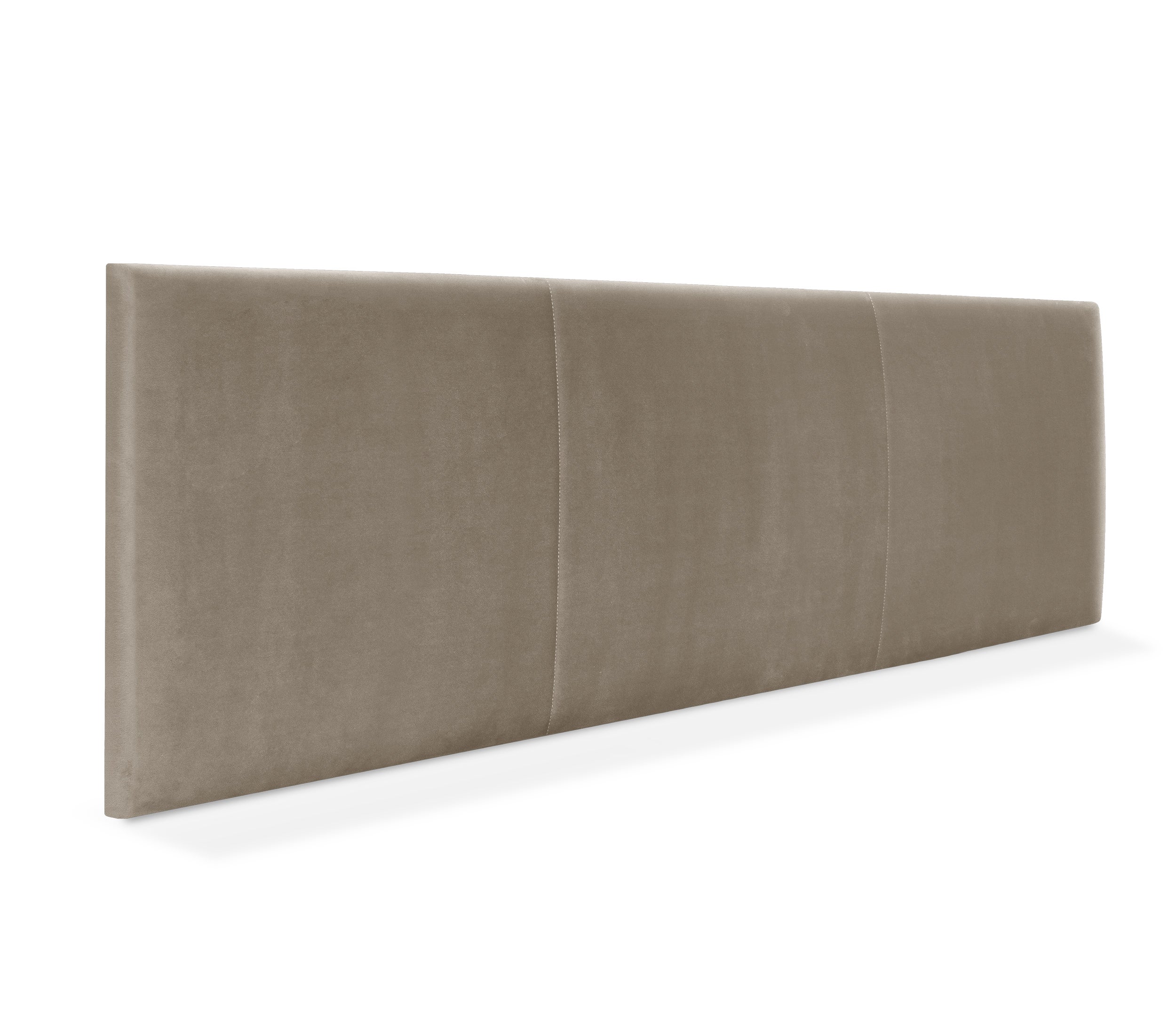 Dhome cabecero terciopelo alta gama modular liso moderno cabezal tapizado cama lujo dormitorio acolchado (terciopelo beige, 150cm)