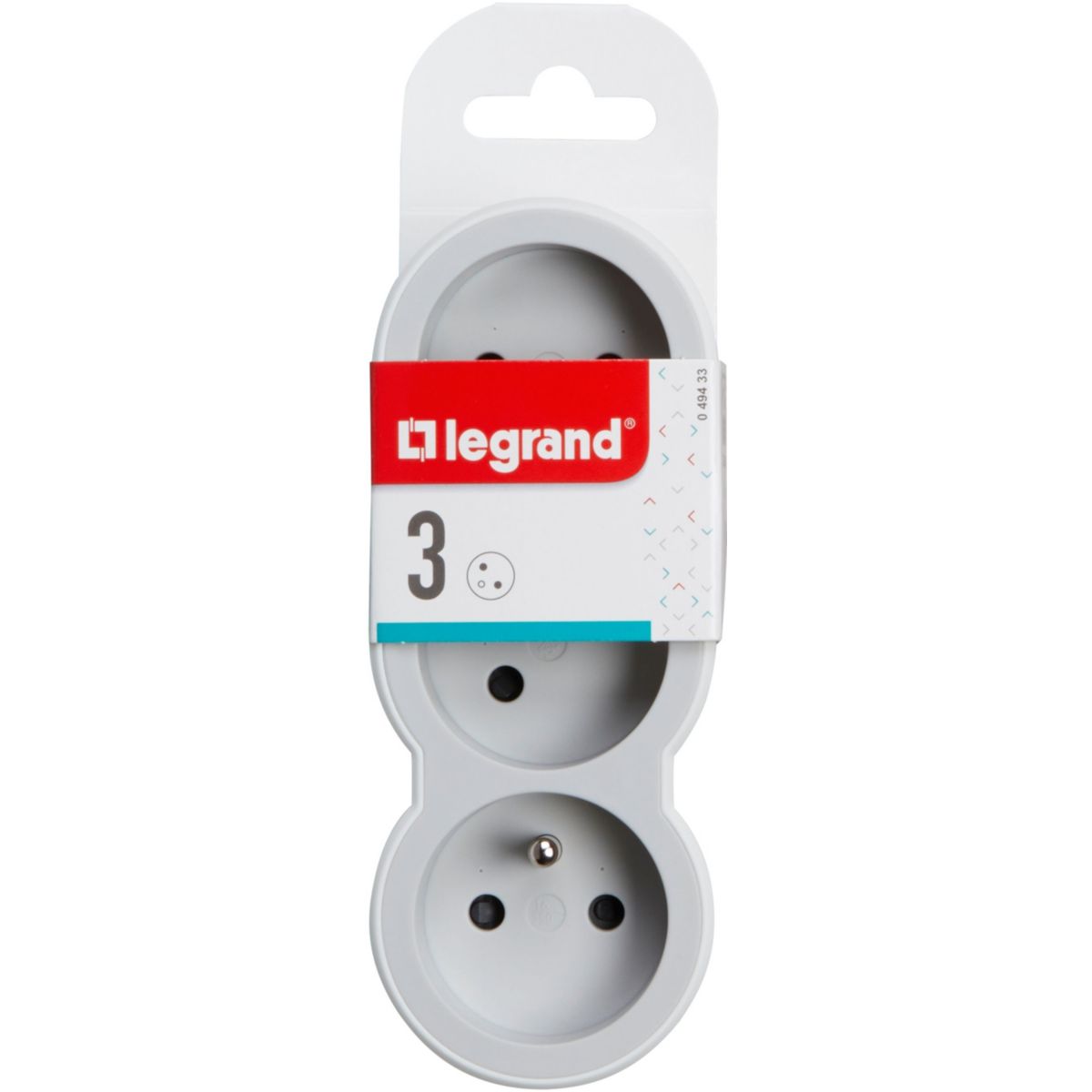 Multiprise LEGRAND MOP FB 3X2P+T STANDARD PRISES FRONTALES - 4