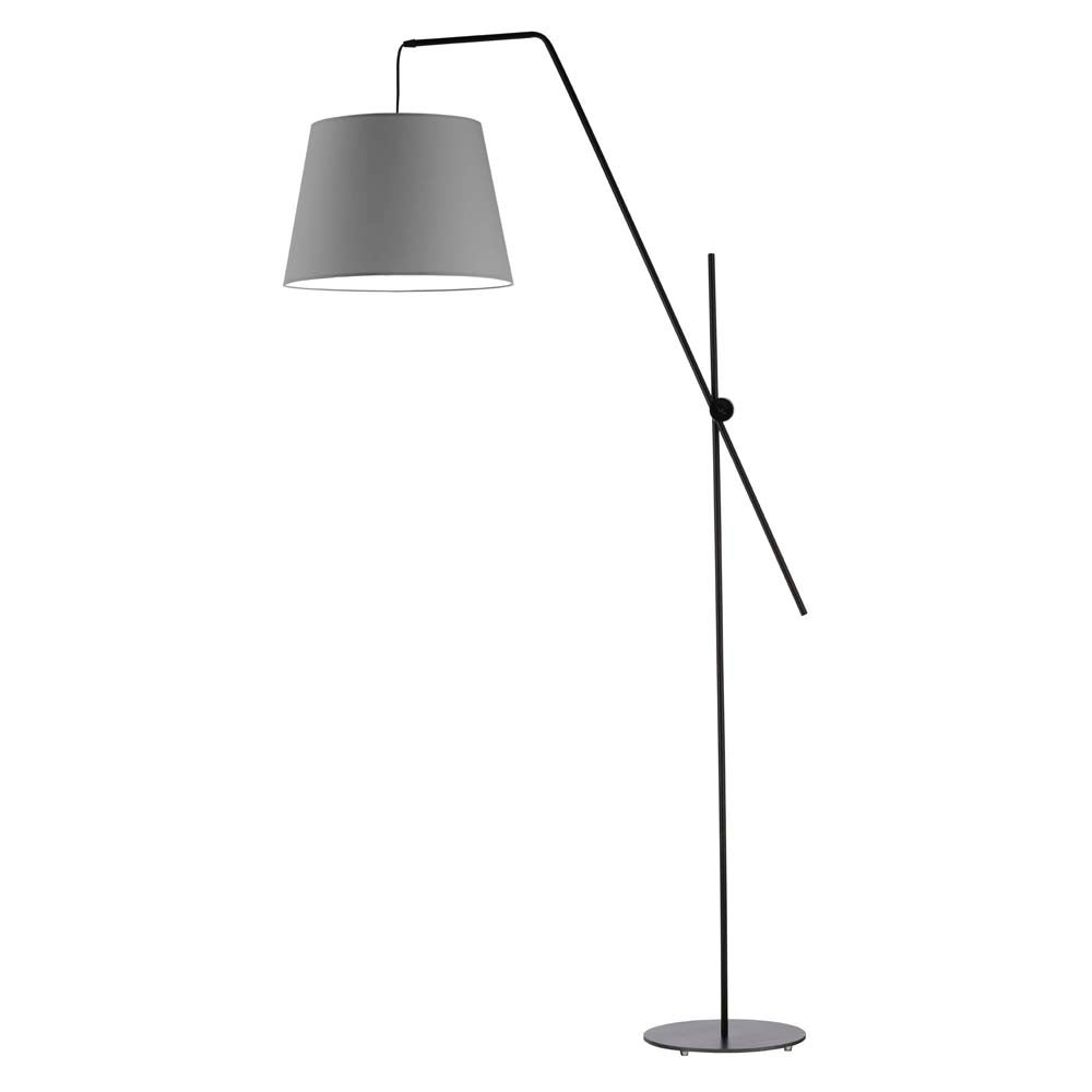 Lampa stojąca podłogowa przegubowa regulowana z abażurem stożek MODERN