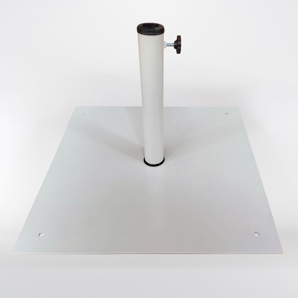 IASO Basics BS-19 – Pied de parasol en acier 19 kg, blanc (Ø 35–50 mm) - 2