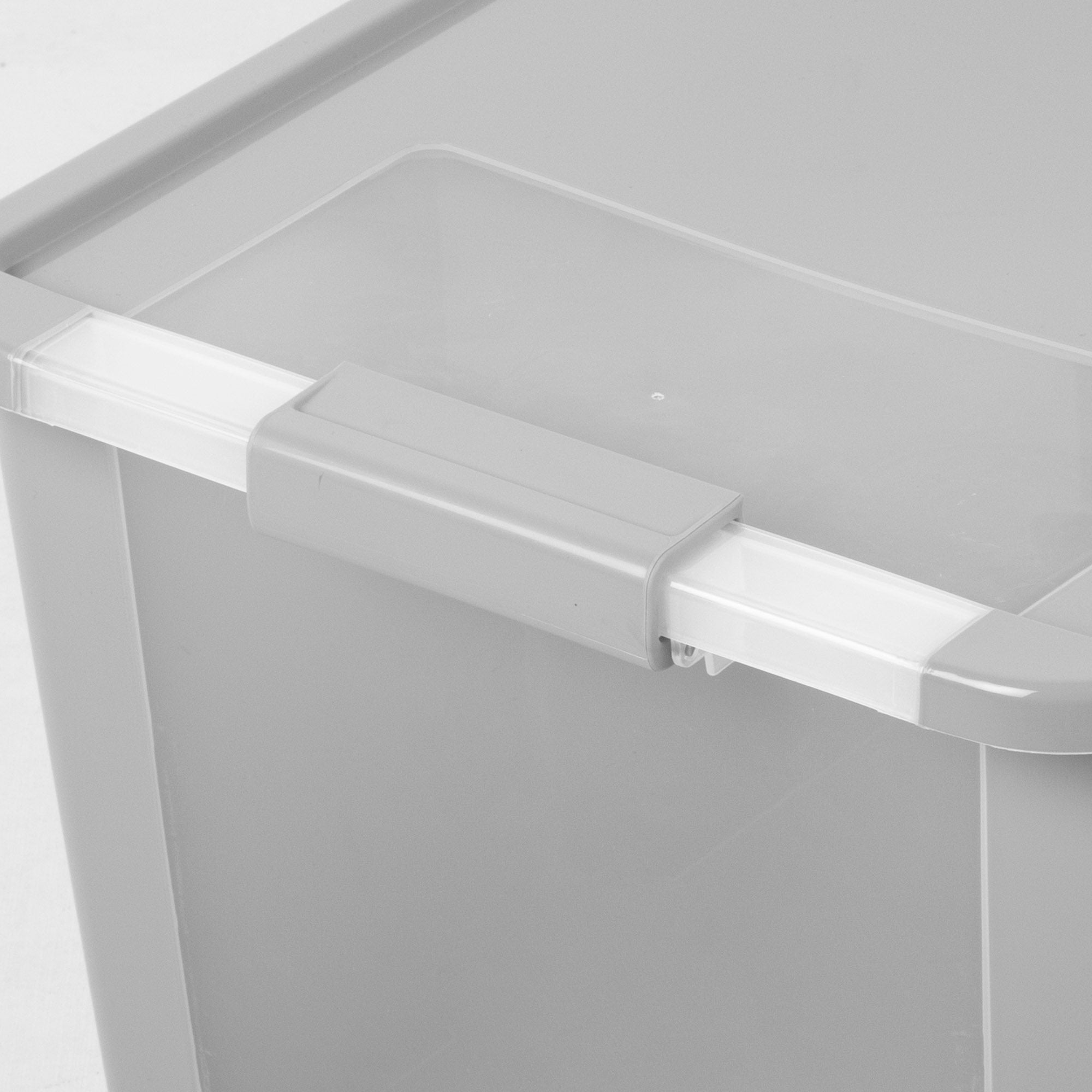 Curver Caixa de arrumação com tampa Bi-Box 40L cinzento - 7