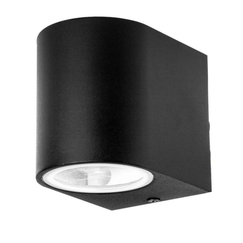 Okrągły reflektor ścienny LED GU10 (maks. 35 W) czarny IP44