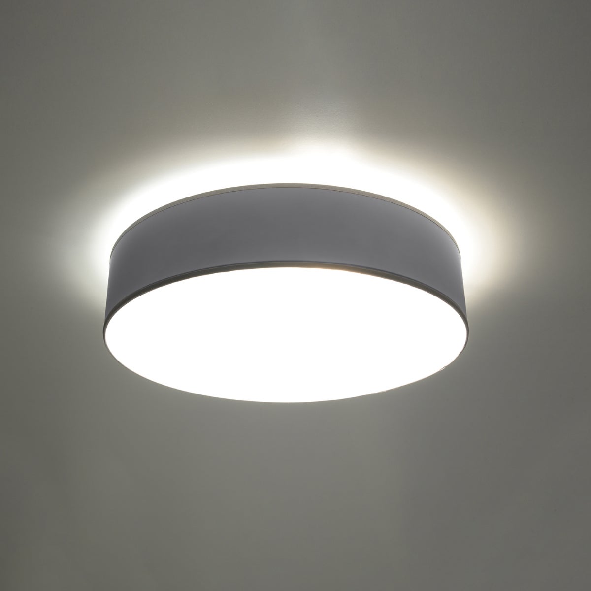 Plafon CERCLE 55 szary LED 4000K - 55x55x11cm Sollux