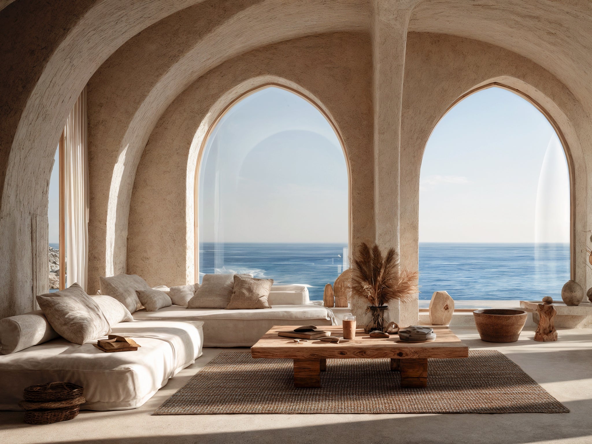 Tapis en jute 160x230 cm Antorini – Naturel, Tissage Plat, Tressé Artisanale et Style Bohème Méditerranéen - 2