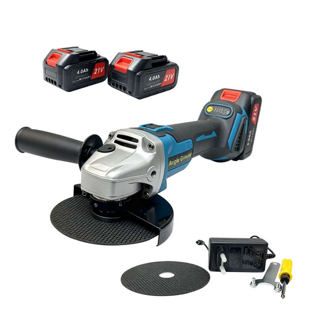 Amoladora angular inalámbrica 21V 1000W brushless 2x4.0Ah 7000RPM pulidora metal madera azulejos reparación carrocería herramientas