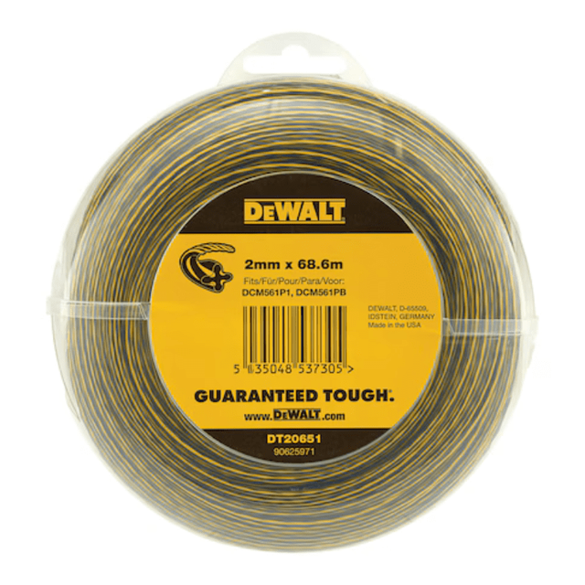 Recharge de fil coupe-bordure 2mm x 68.6m - DEWALT DT20651-QZ