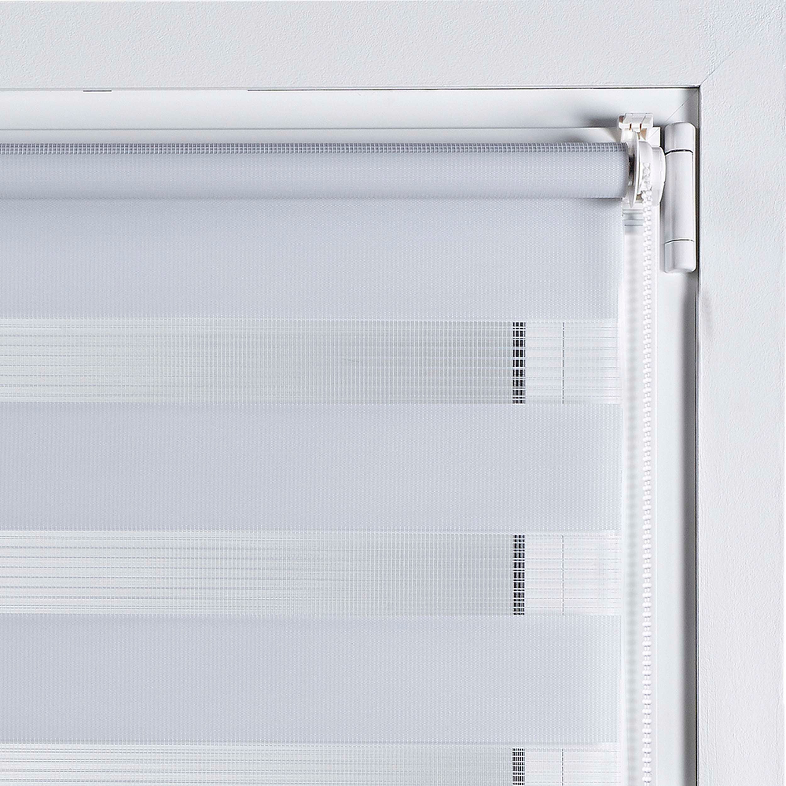 Estor de rolo EasyFix Dia/Noite, estore de instalação sem furos Branco, 60 x 180 cm - 3