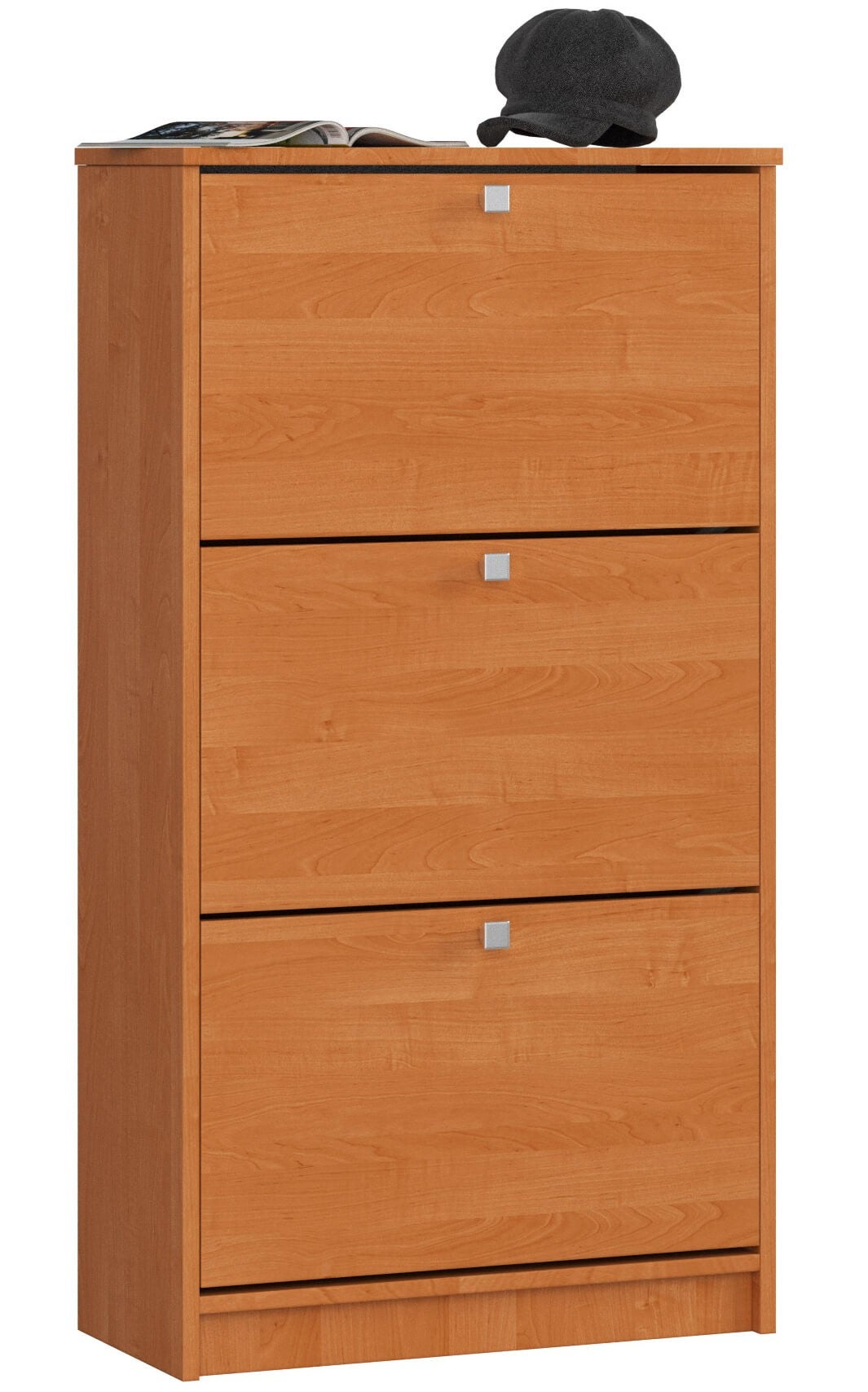 Szafka na buty AKORD Olcha 60 cm 3 drzwi kolor Olcha mat 3 półki 60x28,5x113 cm