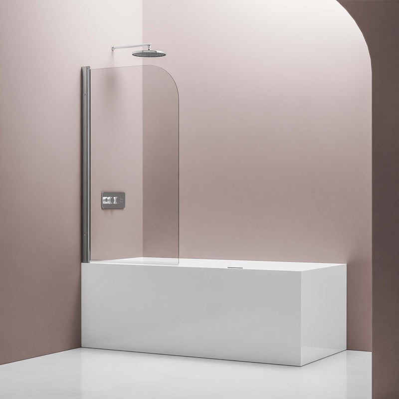 Bernstein Parawan nawannowy chrom szkło ESG 6mm 1-częściowy 100x140 cm NT201