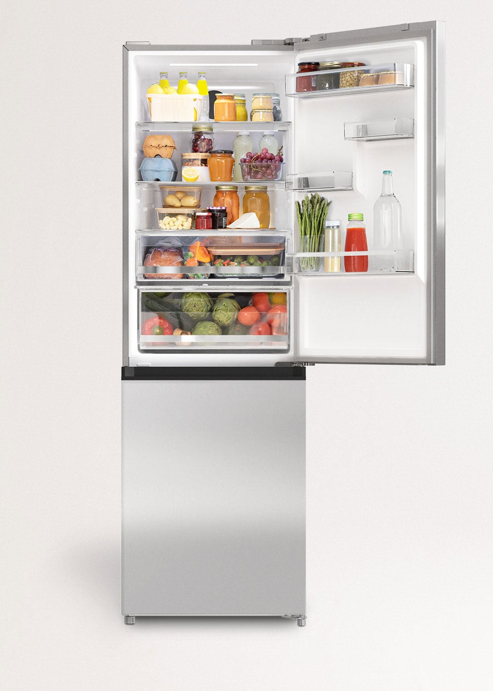 CREATE - FRIDGE STUDIO COMBI PRO 402 - Réfrigérateur-congélateur combiné 402L No Frost avec Space Pro et Care+- Inox - 2