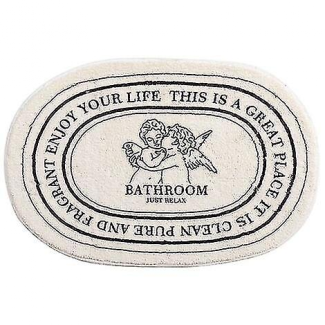 Mata łazienkowa antypoślizgowa - 1 sztuka - 40x60 cm - biała