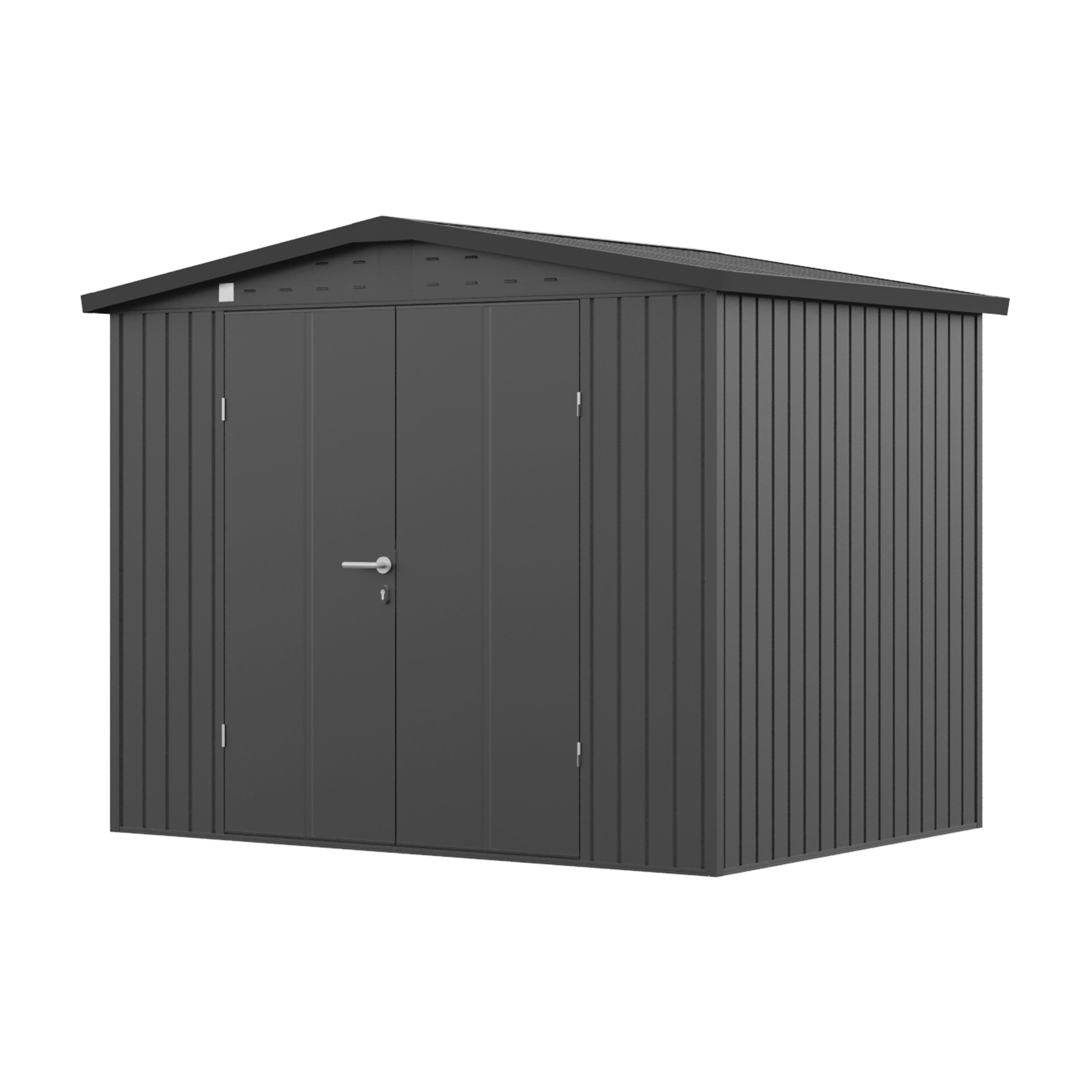 GFP Primeyard domek narzędziowy metalowy 240x180x205 cm domek ogrodowy antracyt