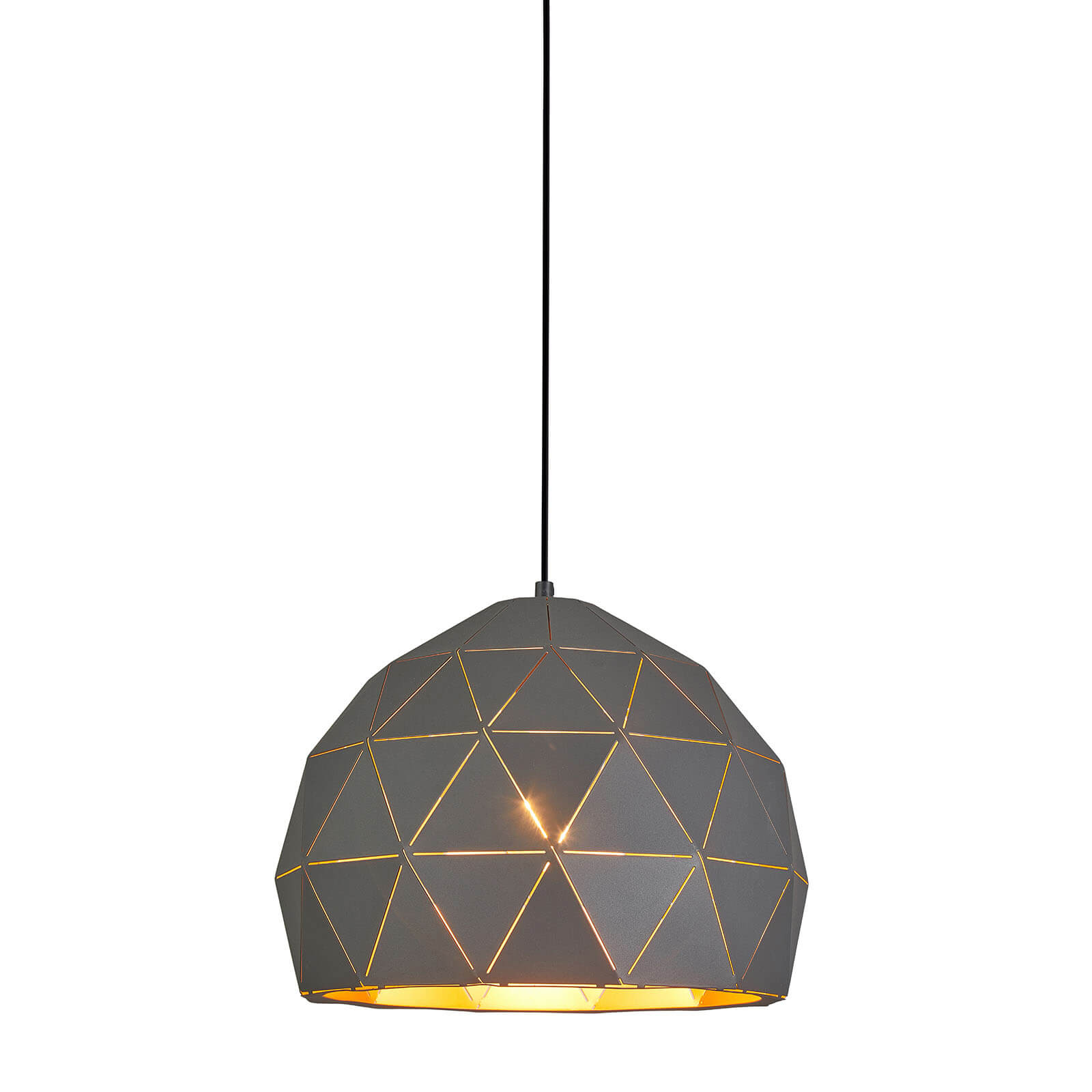 Suspension moderne Harley Champagne doré graphite - 4