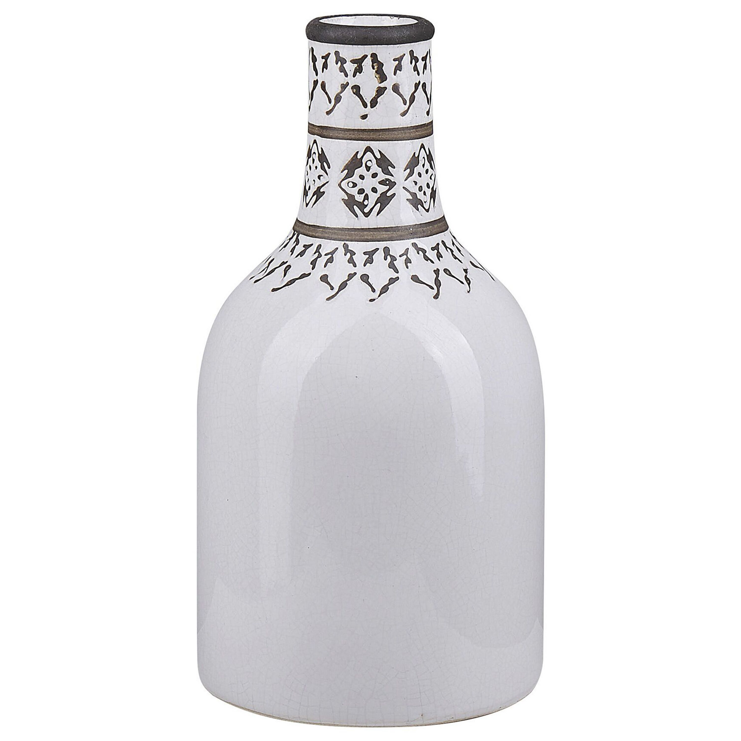 Vaso da fiori in vetro BRIAN, nero, 13cm, 13cm