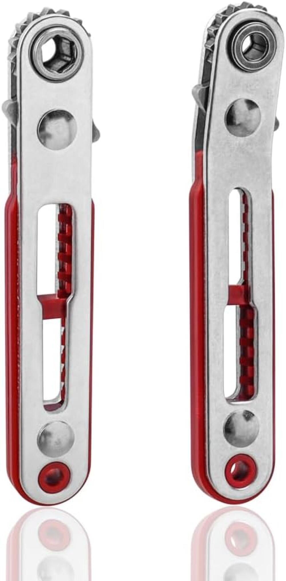 Zestaw 2 mini kluczy zapadkowych 1/4" magnetyczne - Wkrętaki rewolwerowe do drobnych napraw i pracy w ograniczonych przestrzeniach