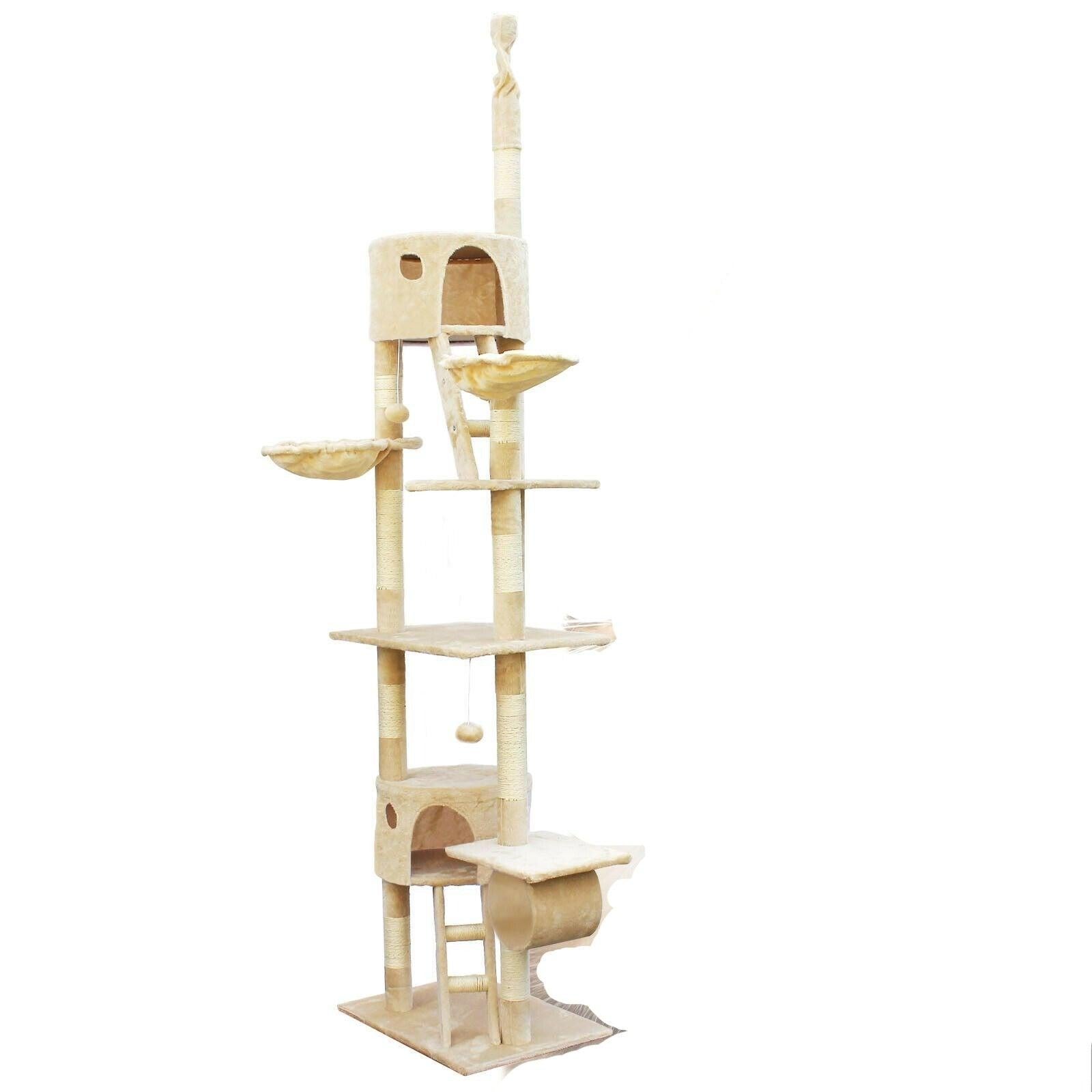 Tiragraffi 78 Cm Con Palline E Catnip – Corda Sisal Naturale, Base Quadrata Stabile, Per Gatti Di Grossa Taglia, Grigio