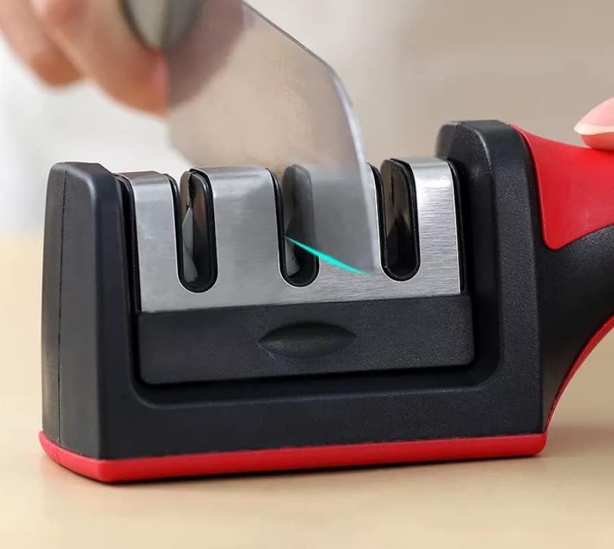 Affilacoltelli professionale, affilacoltelli da cucina 3 in 1, affilacoltelli e affilaforbici - 2