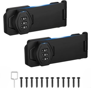 Serratura A Combinazione 3 Cifre Per Porte - Nero, 7.6 Cm, Fino A 10000 Codici, Per Armadi E Cassetti - Foto 6