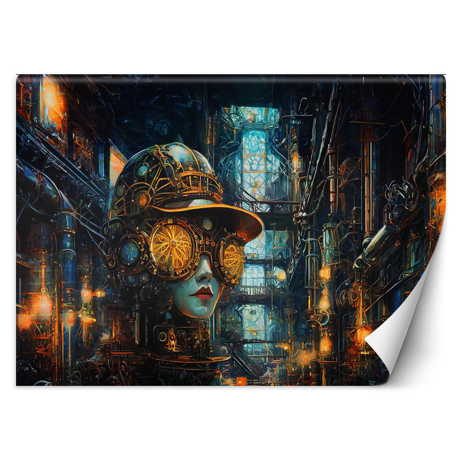 Fototapeta, Kobieta Abstrakcja Steampunk 250x175