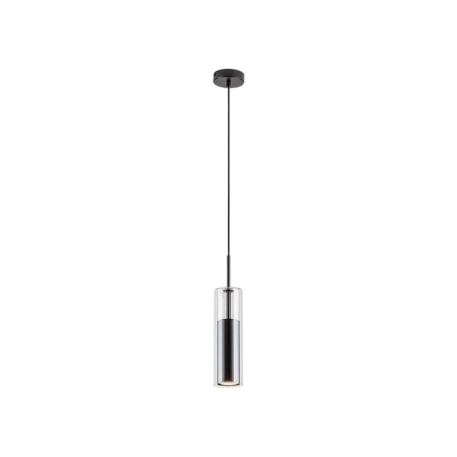 Lampa wisząca Kalevi czarny matowa-przezroczysta 1xGU10x50W metal wym:150x8x8cm IP20 Rabalux