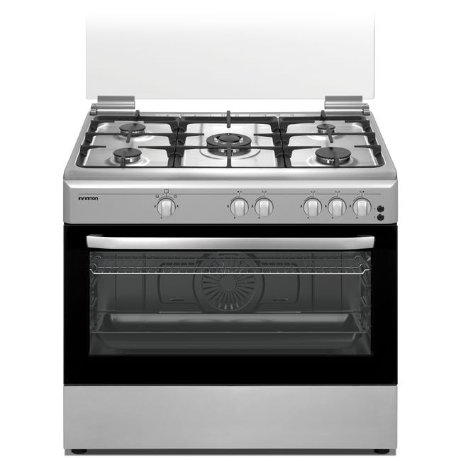 Cocina De Gas Natural 5 Quemadores - 2.5 KW C/u, Independiente, Con Tapa, Ideal Para Cocina, Oficina O Camping