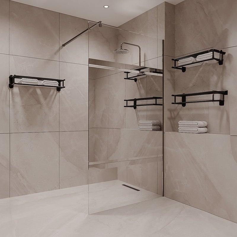 Ścianka prysznicowa w stylu włoskim z efektem lustrzanym - 120 x 200 cm - ZENADO