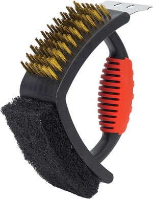 Spazzola Per La Pulizia Del Barbecue 3 In 1 Con Raschietto, Accessori Per Barbecue Da Esterno, Adatti A Tutti I Tipi Di Barbecue | Leroy Merlin