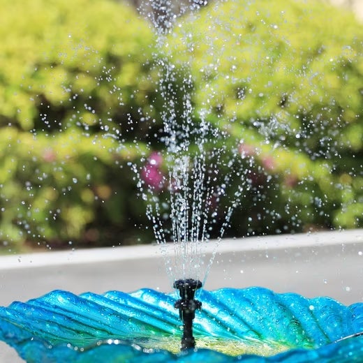 Fontaine solaire extérieure, kit de pompe solaire pour étang, pompe à eau solaire, fontaine solaire pour étang de jardin, étang à oiseaux - 5
