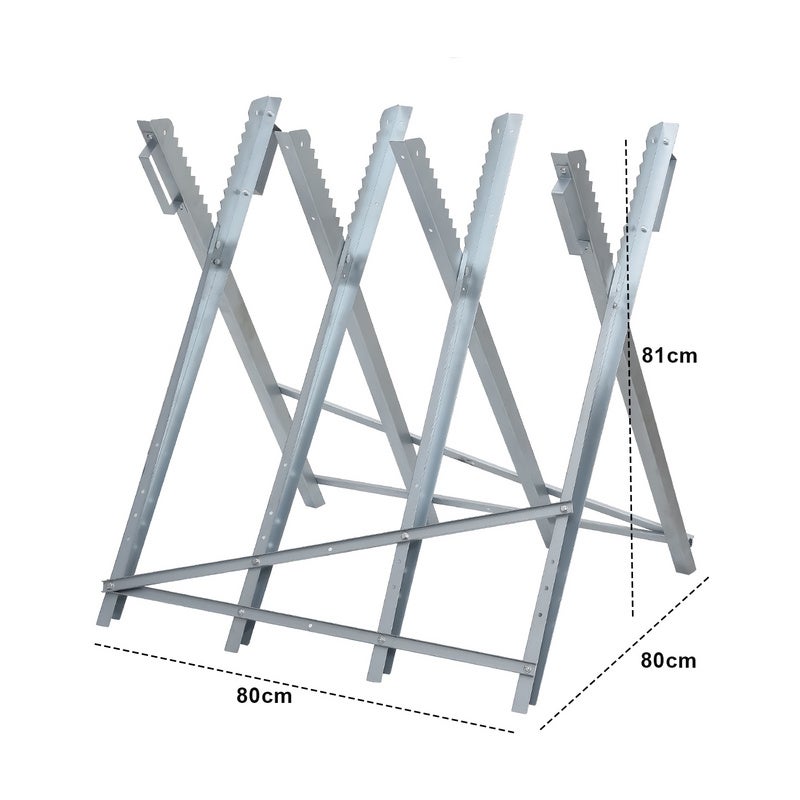 Chevalet de sciage pour couper le bois 80 x 81 x 83 cm Chevalet de sciage charge maximale 150 kg - 2