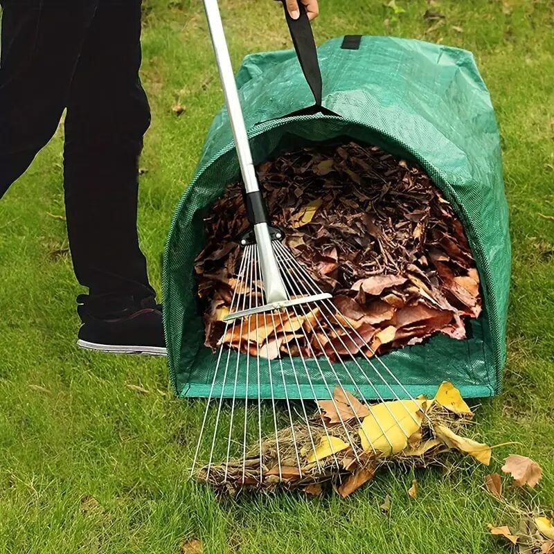 1 sztuka, 53-galonowy, wielorazowy worek na śmieci ogrodowe, worek ogrodniczy do przechowywania zielonych liści opadających z drzew, worek na śmieci