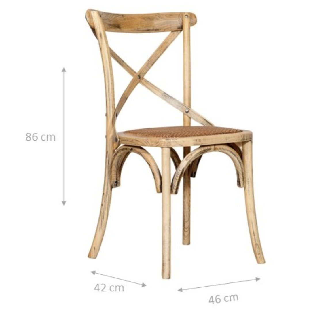 BISCOTTINI Sedia Thonet in Legno Massello di Frassino con Finitura