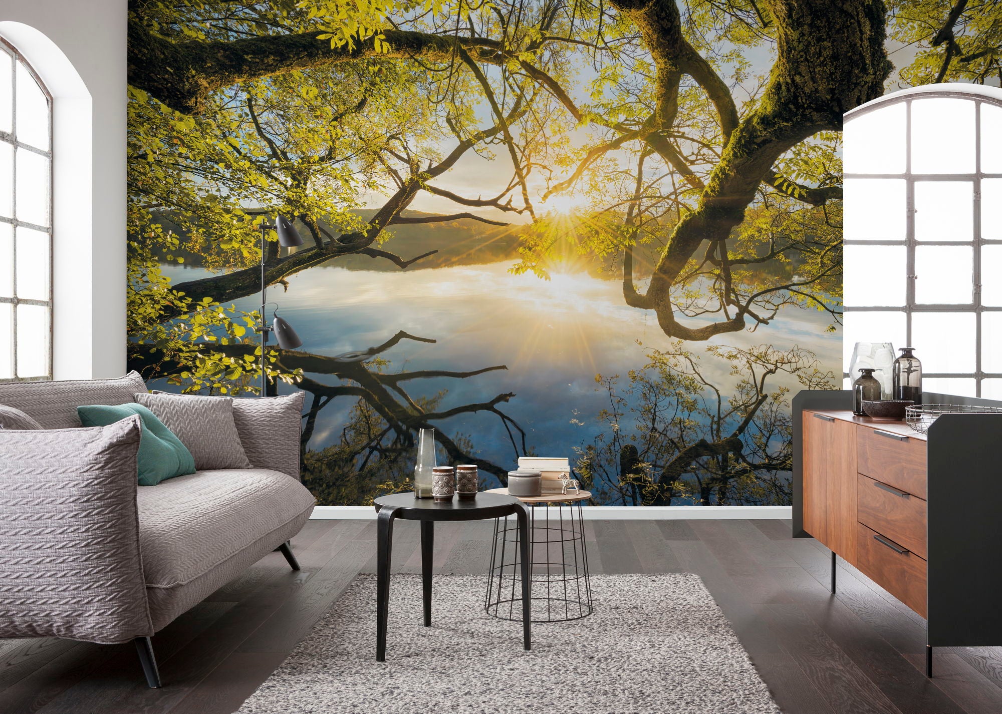 Fototapeta krajobraz zielonymIniebieskim - 400 x 250 cm - SANDERS &amp; SANDERS