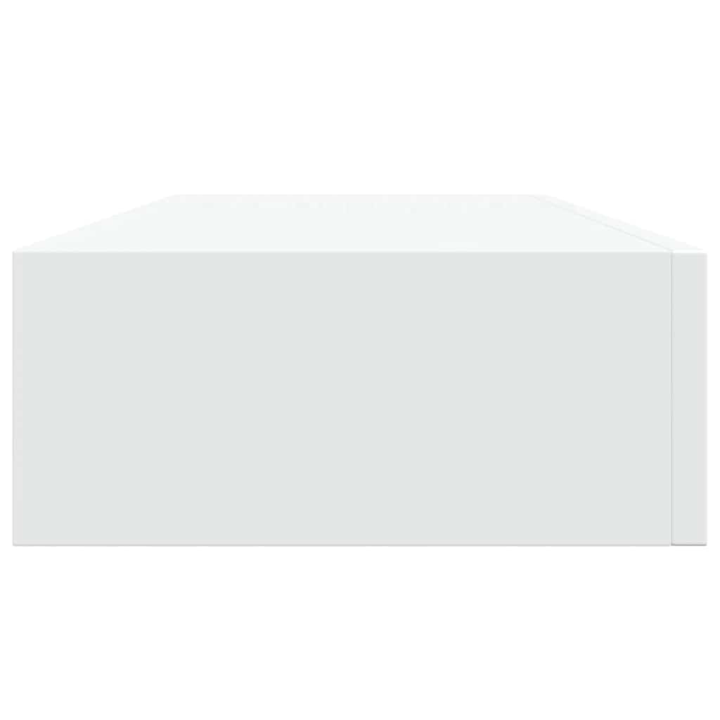 vidaXL Étagère à tiroir murale Blanc 60x23,5x10 cm MDF - 6