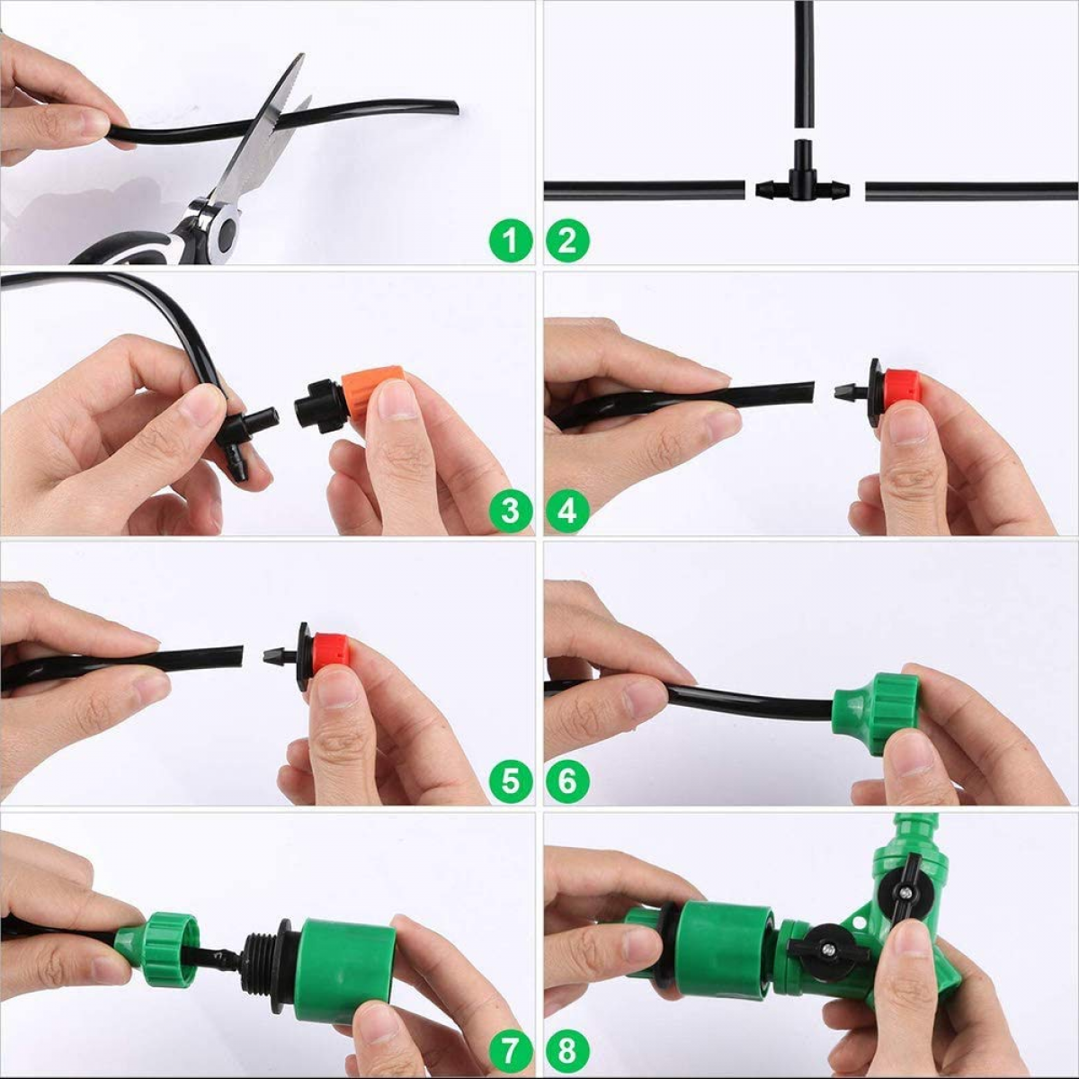 Système D'irrigation,149 Pcs Micro Irrigation Goutte à Goutte Kit Arrosage Automatique,Systeme Arrosage Aoutte A Goutte Irrigation De Jardin-20M - 5