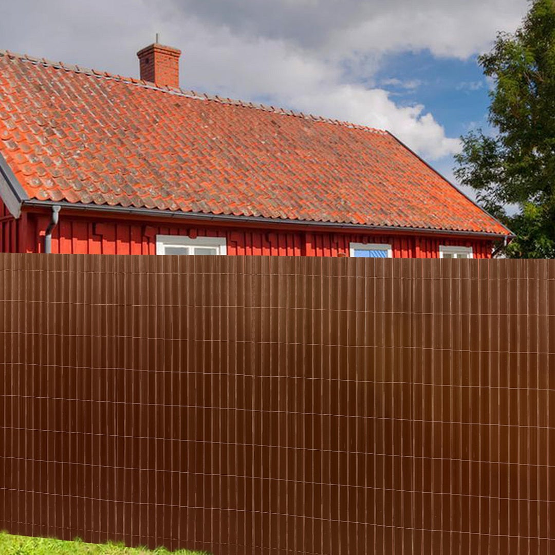 Osłona PVC 160x400 cm, odporna na pogodę, brązowy